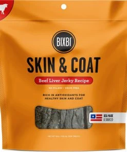 Bixbi Skin & Coat Beef Liver Jerky Dog Treats