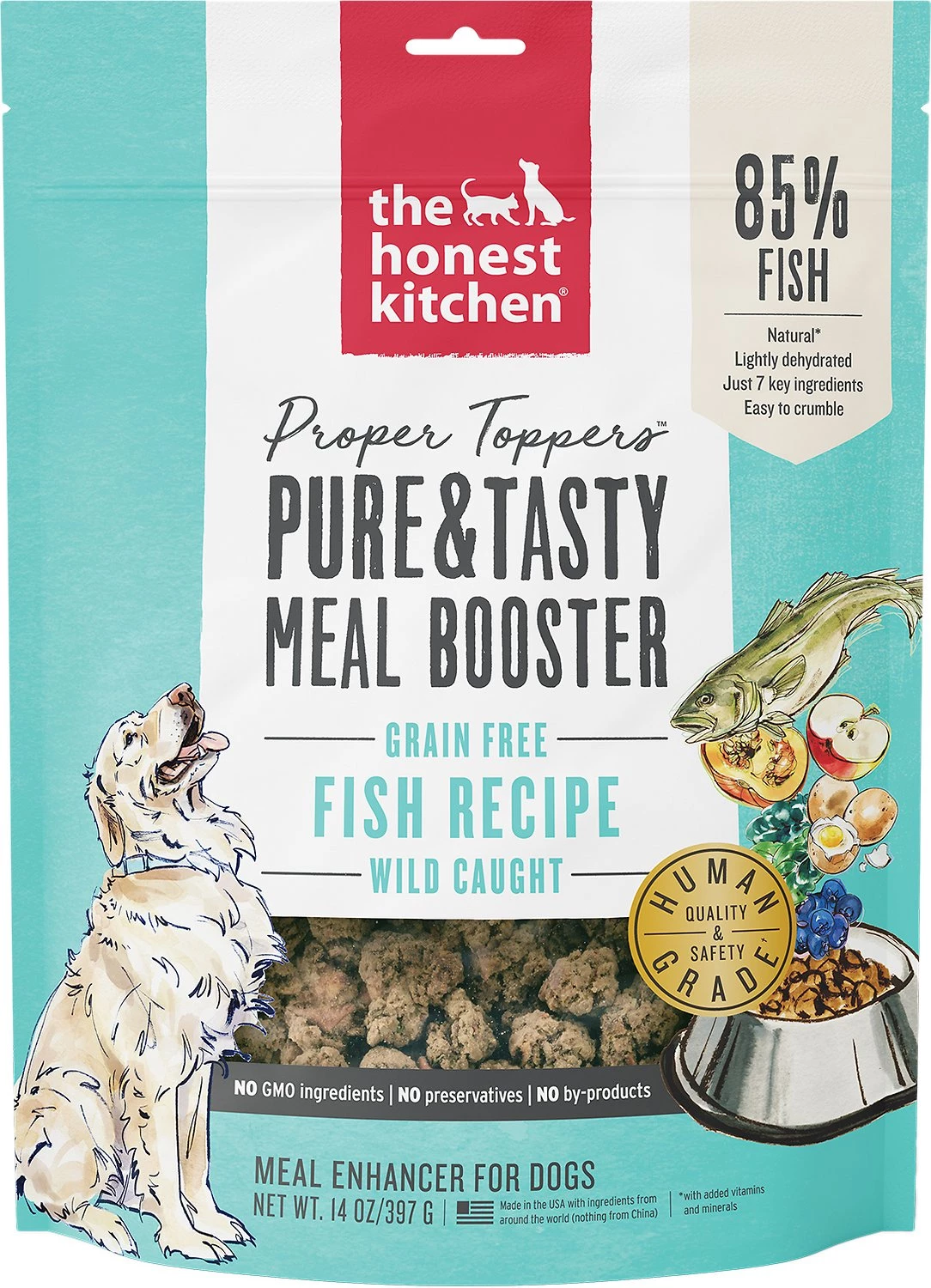 The Honest Kitchen Popper Topper Fish Dog 3 The Honest Kitchen Popper Topper Fish Dog