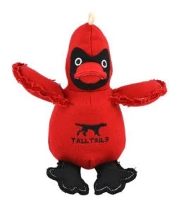 Dog Tall Tails Cardinal W/ Squeaker Toy