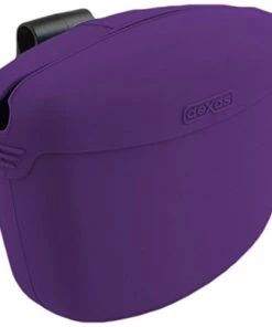Dexas Pooch Pouch Clip-On Training Treat Container Purple Dog