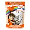 Canned Food Weruva BFF OMG Purr-Fect Plannin'! Chicken, Turkey & Salmon In Gravy Cat Food Pouches 2.8oz