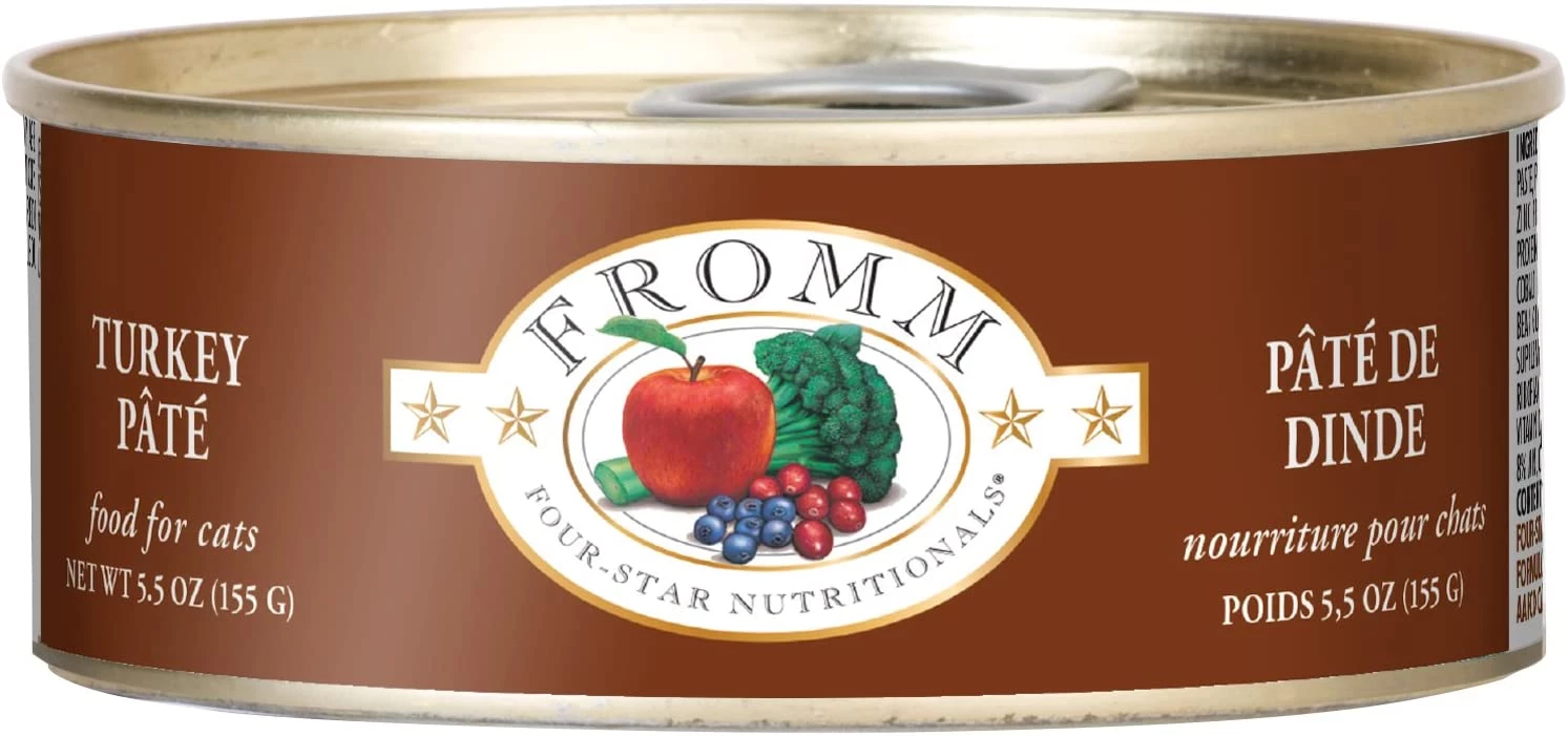 Canned Food Fromm Turkey Pate Canned Cat Food 5.5oz 3 Canned Food Fromm Turkey Pate Canned Cat Food 5.5oz