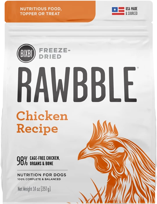 Rawbble Freeze Dried Chicken Recipe Dog Food 3 Rawbble Freeze Dried Chicken Recipe Dog Food