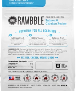 Rawbble Freeze Dried Salmon & Chicken Recipes Dog