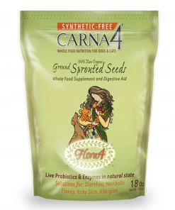 Carna4 Flora4 Ground Sprouted Seeds Food Topper