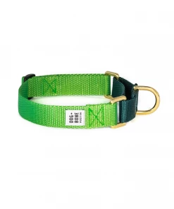 Dog + Bone Martingale Collar Greenery & Forest