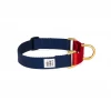 Dog + Bone Martingale Collar Navy & Red