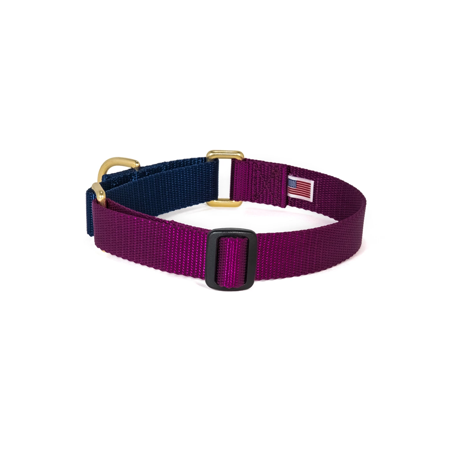 Dog + Bone Martingale Collar Purple & Navy 4 Dog + Bone Martingale Collar Purple & Navy