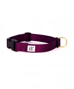 Dog + Bone Snap Collar Purple