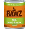 Rawz Chicken & Chicken Liver Dog Food Can 12.5oz