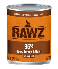 Rawz Duck, Turkey & Quail Can Dog 12.5oz