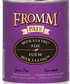 Canned Food Fromm Duck A La Veg Pate Canned Dog Food 12.2oz