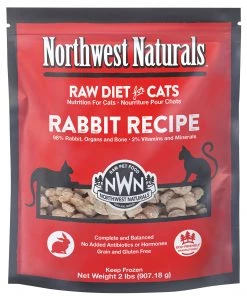 Northwest Naturals Cat Rabbit Recipe 2lb Frozen & Raw Food