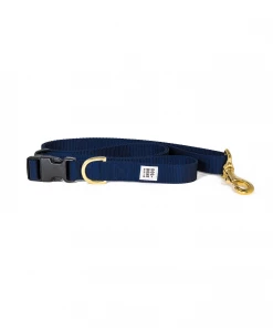 Dog + Bone Adjustable Leash Navy