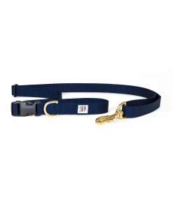Dog + Bone Adjustable Leash Navy