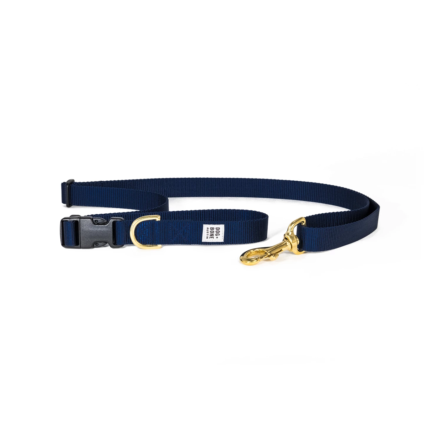 Dog + Bone Adjustable Leash Navy 3 Dog + Bone Adjustable Leash Navy