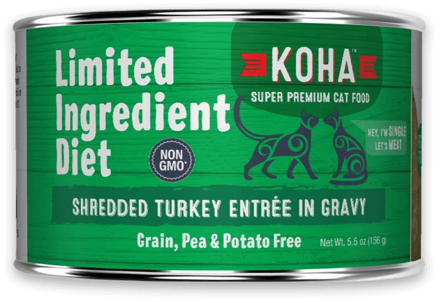 Koha Limited Ingredient Shredded Turkey Entrée For Cats