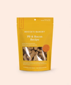 Dog Bocce's Bakery Peanut Butter & Bacon Biscuits 8oz