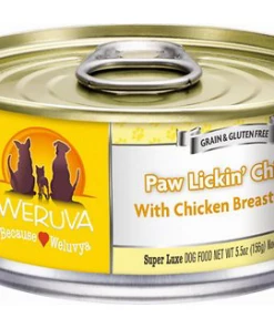 Weruva Paw Lickin' Chicken In Gravy Grain-Free Canned Dog Food 5.5oz