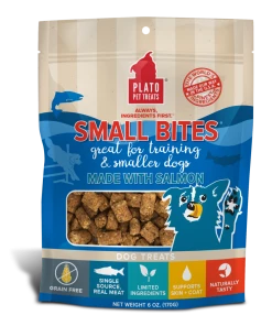 Plato Salmon Small Bites Dog Treats
