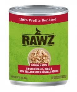 Rawz Shredded Chicken Breast, Duck & Green Mussels Recipe 14oz