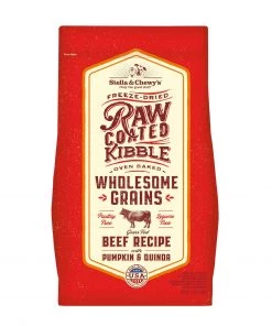 Dog Stella & Chewy's Beef Recipe With Pumpkin & Quinoa Raw Coated Kibble Wholesome Grains