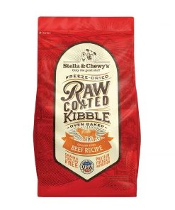 Stella & Chewy's Grass-Fed Beef Raw Coated Kibble Dog Food