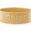 Pet Shop PETSHOP SCULPT MEOW OCHRE PET BOWL Bowls