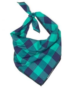 Worthy Dog Green/Navy Bandana