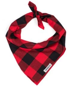 Worthy Dog Buffalo Plaid Tie Bandana