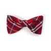 Worthy Dog Red Plaid Bow Tie