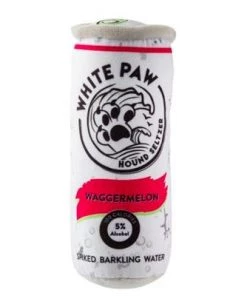 Haute Diggity Dog White Paw Hound Seltzer Dog Toy