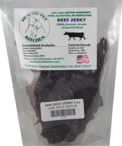 Healthy Pet Kitchen Beef Jerky Dog Treats 3oz