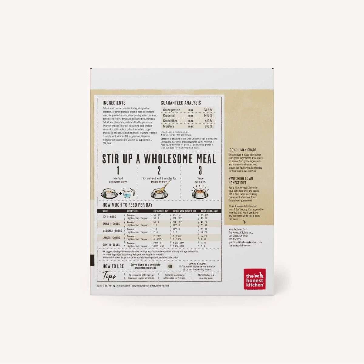 Furly's Pet Supply The Honest Kitchen Dehydrated Whole Grain Turkey Recipe (Keen) Dog 4 Furly's Pet Supply The Honest Kitchen Dehydrated Whole Grain Turkey Recipe (Keen) Dog