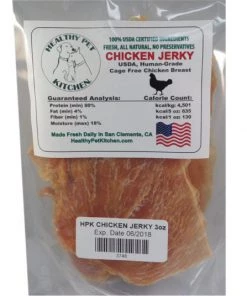 Healthy Pet Kitchen Chicken Jerky Dog Treats 3oz