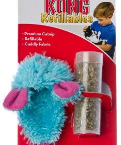 Furlys Store Kong Catnip Refillable Blue Mouse Cat Toy With Catnip