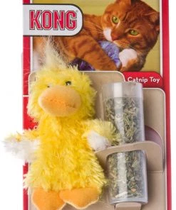 Furlys Store Kong Catnip Refillable Duckie Cat Toy With Catnip