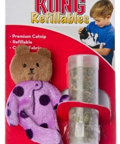 Furlys Store Kong Catnip Refillable Teddy Bear Cat Toy With Catnip