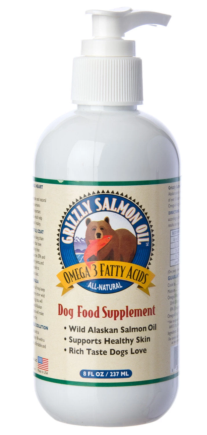 Furlys Store Grizzly Omega-3 Salmon Oil Pump Bottle Dog 7 Furlys Store Grizzly Omega-3 Salmon Oil Pump Bottle Dog