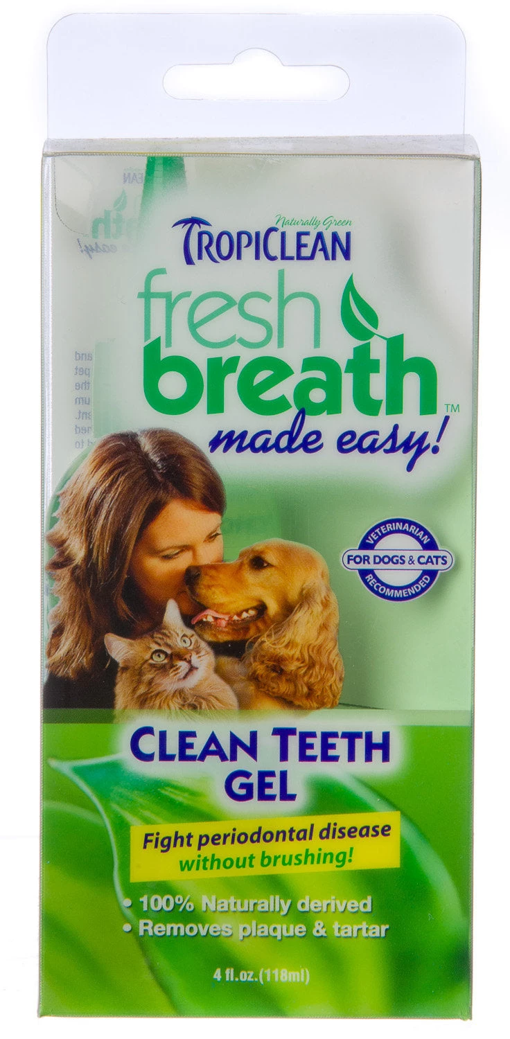 TropiClean Fresh Breath Clean Teeth Gel Dog 3 TropiClean Fresh Breath Clean Teeth Gel Dog