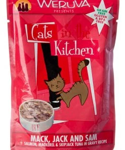 Weruva Mack, Jack, And Sam Mackerel Salmon & Tuna Cat Food Pouch