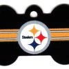 Furlys Store Pittsburgh Steelers Bone Shaped Dog ID Tag With Custom Engraving 2 Furlys Store Pittsburgh Steelers Bone Shaped Dog ID Tag With Custom Engraving