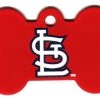 Furlys Store St Louis Cardinals Bone Shaped Dog ID Tag With Custom Engraving
