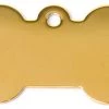 Furlys Store Brass Bone Shaped Dog ID Tag With Custom Engraving