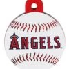Furly's Pet Supply Anaheim Angels Circle Shaped Dog ID Tag With Custom Engraving