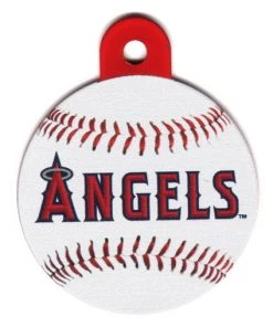Furly's Pet Supply Anaheim Angels Circle Shaped Dog ID Tag With Custom Engraving