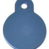 Furly's Pet Supply Blue Aluminum Circle Shaped Pet ID Tag With Custom Engraving Dog