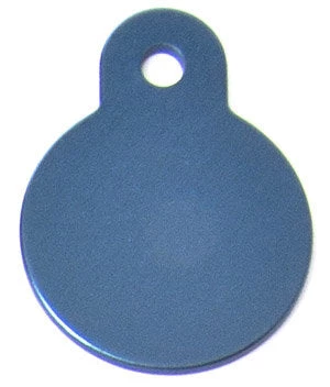 Furly's Pet Supply Blue Aluminum Circle Shaped Pet ID Tag With Custom Engraving Dog 3 Furly's Pet Supply Blue Aluminum Circle Shaped Pet ID Tag With Custom Engraving Dog