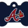 Furly's Pet Supply Atlanta Braves Bone Shaped Dog ID Tag With Custom Engraving 2 Furly's Pet Supply Atlanta Braves Bone Shaped Dog ID Tag With Custom Engraving