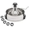 Furly's Pet Supply Dog Drinkwell 360 Stainless Steel Free Flowing Pet Water Fountain